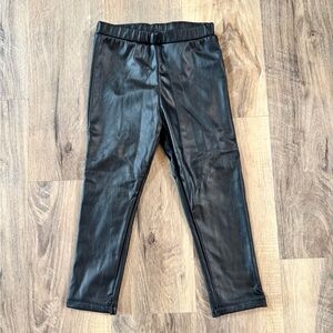 Black Faux Leather Leggings